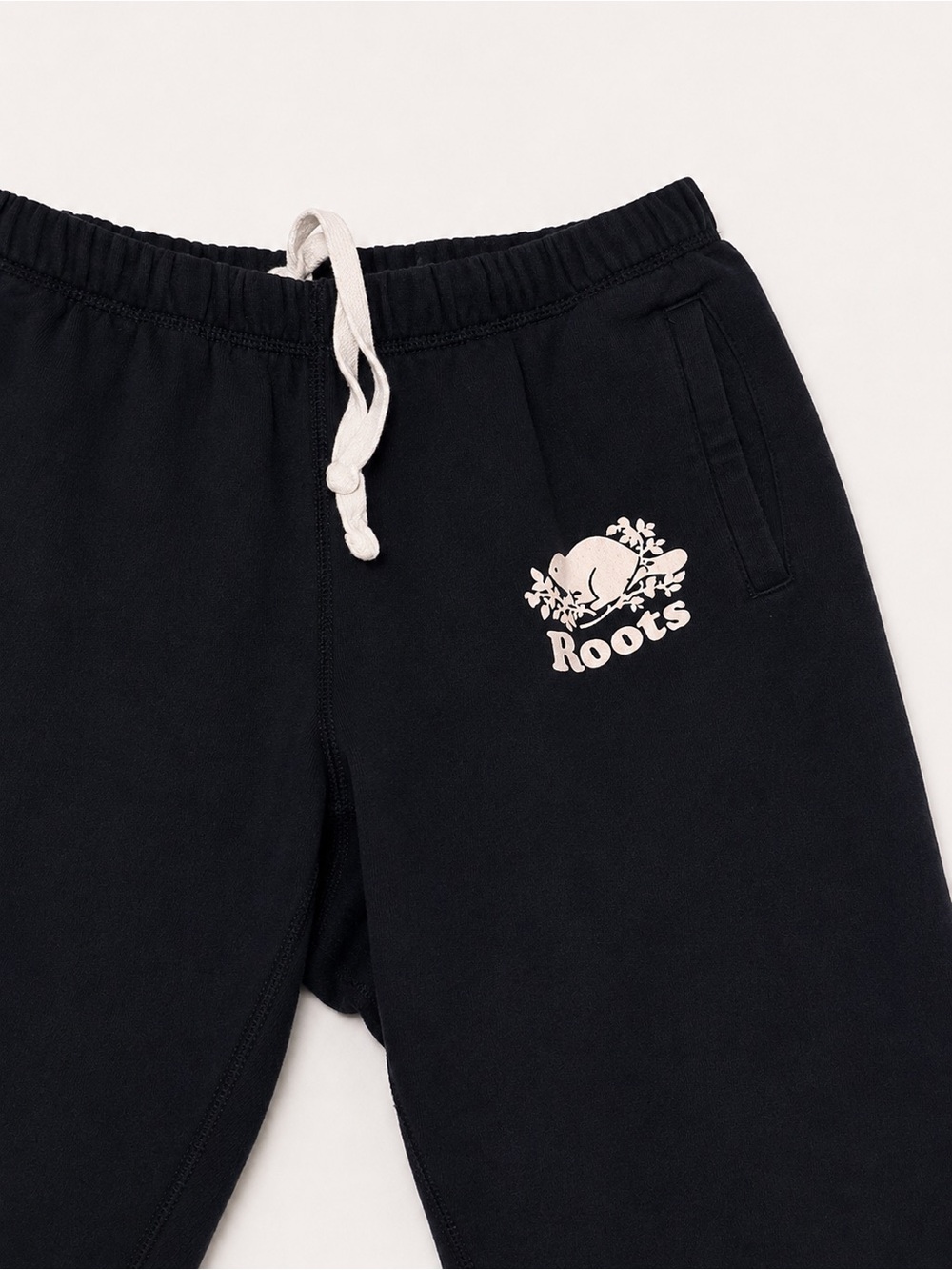 Roots Black Logo Sweatpants